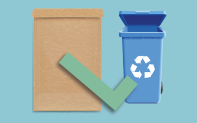 如何回收有衬垫的纸张邮件?